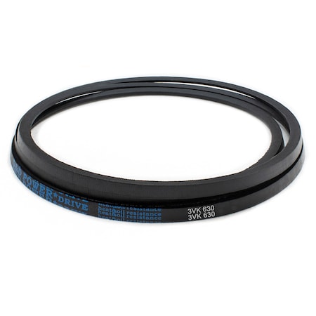 D&D Wedged V-Belt, Dura-Ultimate Wedge, 3VK630, 3V, SBR, 63 in, 3/8 in Top Width 3VK630